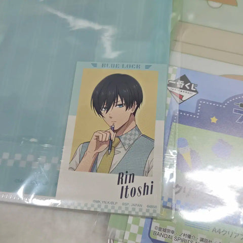 Blue Lock Day Off Kuji Itoshi Rin Clear File Sticker