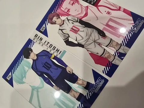 Blue Lock Rin Sae Clear Card Badge Keychain Bundle Sale