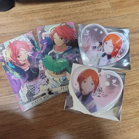 Ensemble Stars Hinata Yuta 2wink Arcana 8th Anniversary Heart Clear Card Bundle