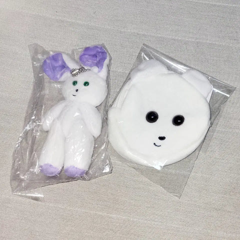 Kumakichi Plush Keychain Coin Purse Set