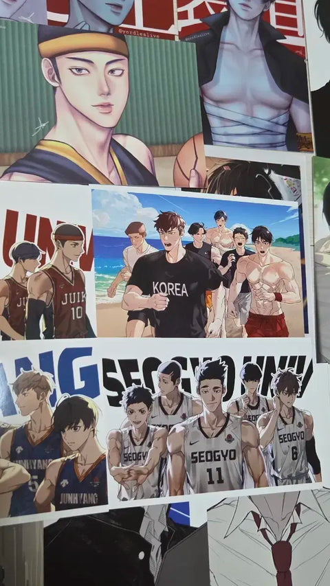 Garbage Time, Gapta, unofficial goods, print box, postcard, Bread Jun, Jeon Young-joong, Sung Joon-soo, Park Byung-chan