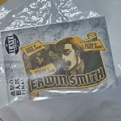 Attack on Titan Erwin Travel Sticker