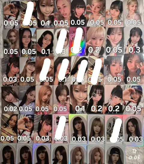 Yunis photocard trading, lowest price split, unreleased album inclusions, all together