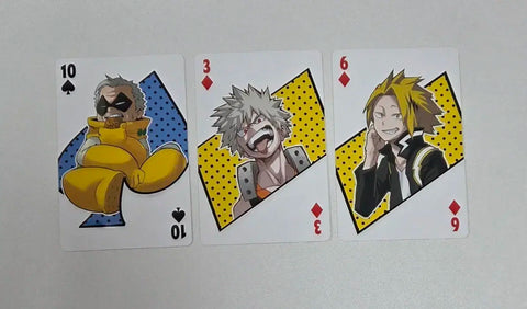 My Hero Academia playing cards