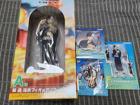 Wind Breaker Ichiban Kuji Sakura A Prize Figure Acrylic Stand Can Badge Rubber Charm Bundle