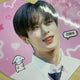 Selling Lee Ju-yeon uchiwa (fan).