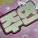 Selling Lee Ju-yeon uchiwa (fan).