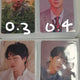 Selling official BTS photocards.