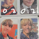 Selling official BTS photocards.