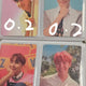 Selling official BTS photocards.
