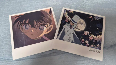 Detective Conan Pop-up Polaroid Postcard Kaito Kid, Conan