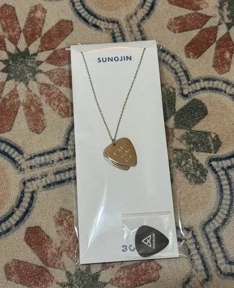 DAY6 Sungjin 30th Birthday Solo Concert Guitar Pick Necklace