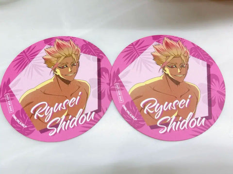 Blue Lock Shido Ryusei and gallery bonus postcard coaster set