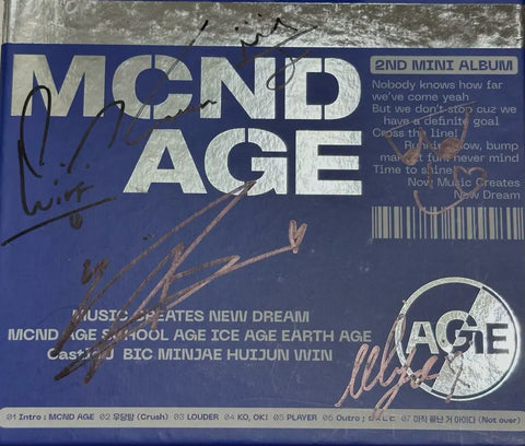 MCND signed album + handwritten message