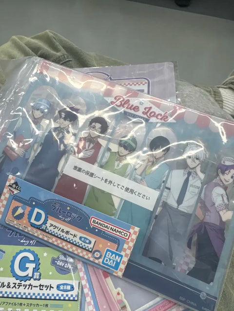 Blue Lock Kuji D Prize Acrylic Stand Board All Members Ice Cream