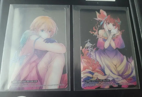 My Favorite Pop Idol Oshi no Ko Volumes 10 & 11 First Edition Limited Edition Bonus Transparent Photocards