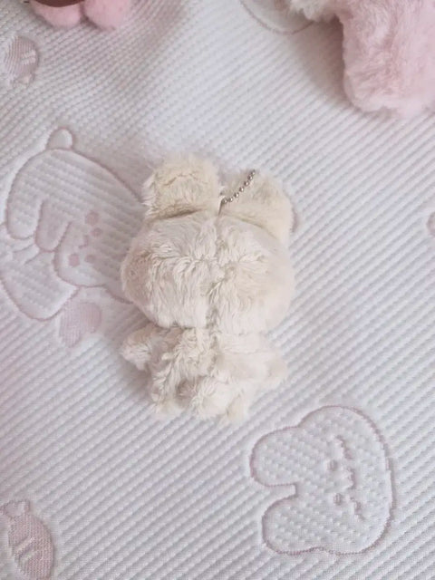 Jungkook bunny doll keyring, ivory