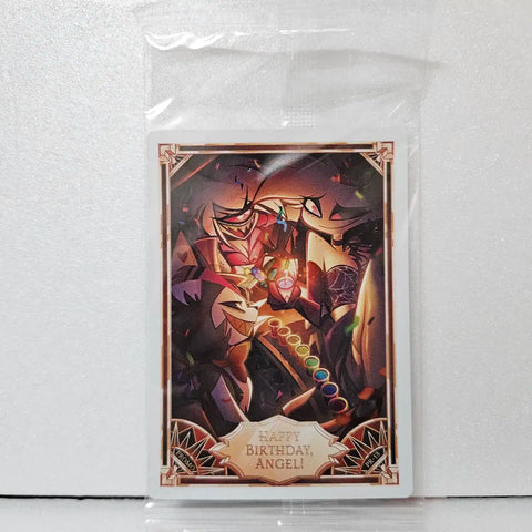 Unopened) Hazbin Hotel Angel Birthday Promo Trading Card Official Goods