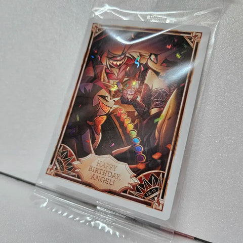 Unopened) Hazbin Hotel Angel Birthday Promo Trading Card Official Goods