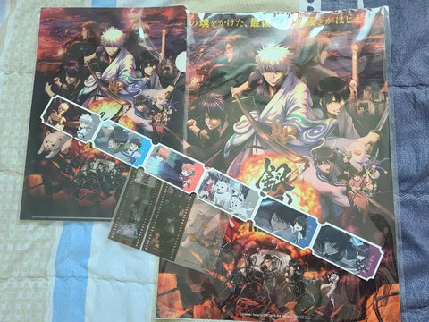 Selling Gintama The Final Movie theater bonus items as a set.