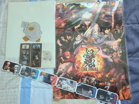 Selling Gintama The Final Movie theater bonus items as a set.
