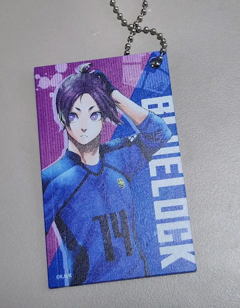 Blue Lock Reo Original Drawing Character Profile Card Keychain Charm
