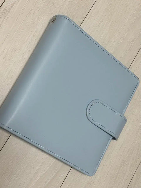 6-ring sky blue macaron binder