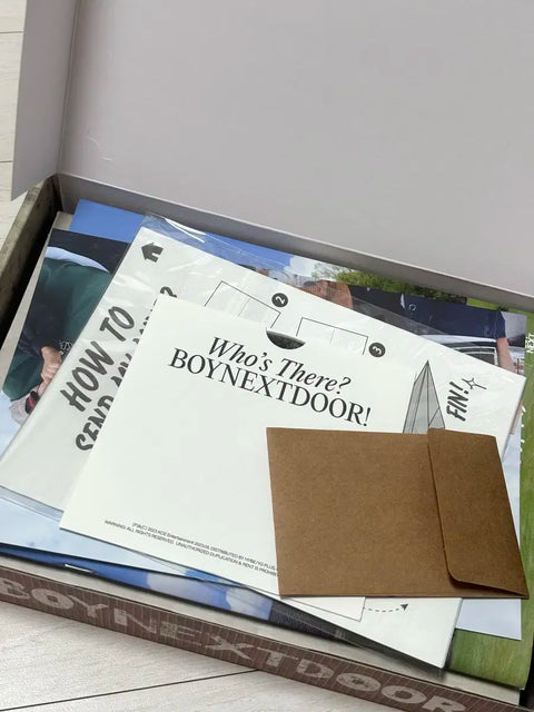 BOYNEXTDOOR WHO! Unsealed Album Trading Woonhak Sungho Riwoo Jaehyun Taesan Leehan