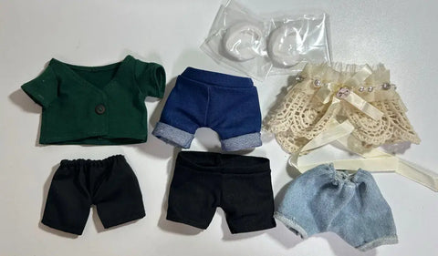 20cm Non-Attribute Doll Clothes Cardigan Pants Jeans Cape Cloak Shoes