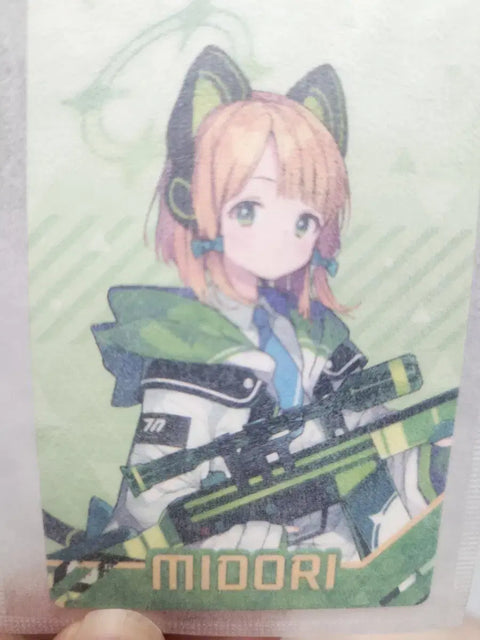 Blue Archive Midori Wafer Photocard
