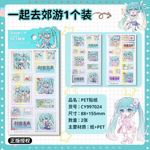 Hatsune Miku Picnic Series PET Stickers