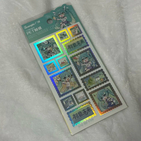 Hatsune Miku Picnic Series PET Stickers