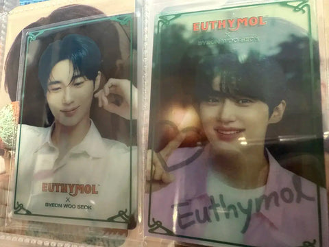Byeon Wooseok Eusmol Transparent Photocard + Keychain