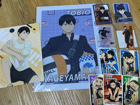 Haikyu!! Kageyama Tobio Clear File Postcard Clear Card Sticker Paper Goods