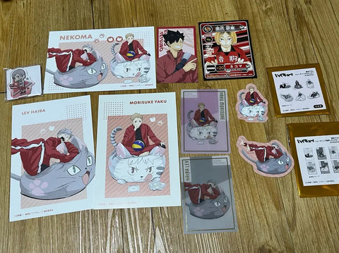 Haikyuu Nekoma Jump Festa Postcard Clear Card Sticker Paper Goods Kuroo Kenma Yaku