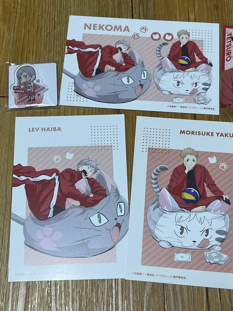 Haikyuu Nekoma Jump Festa Postcard Clear Card Sticker Paper Goods Kuroo Kenma Yaku