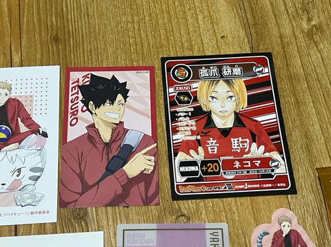 Haikyuu Nekoma Jump Festa Postcard Clear Card Sticker Paper Goods Kuroo Kenma Yaku