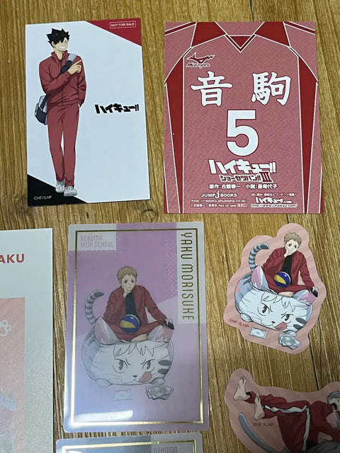 Haikyuu Nekoma Jump Festa Postcard Clear Card Sticker Paper Goods Kuroo Kenma Yaku