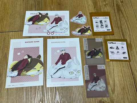 Haikyuu Jump Festa Inarizaki Suna Kita Postcard Clear Card Sticker Paper Goods