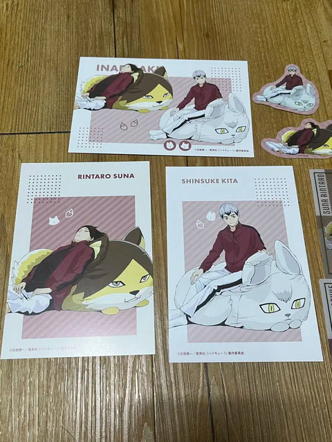 Haikyuu Jump Festa Inarizaki Suna Kita Postcard Clear Card Sticker Paper Goods