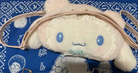 Sanrio Cinnamoroll Latte Kuma 2WAY Crossbody Bag Doll Pouch Yansang-type