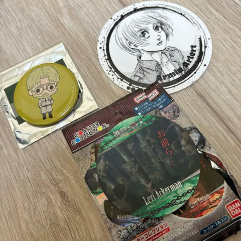 Levi, Armin Arlert + Zeke Yeager Badge