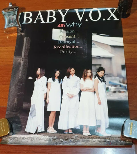 Rare Baby V.O.X 4th Album Why Store Poster Baby Vox Yoon Eun Hye Baby V.O.X
