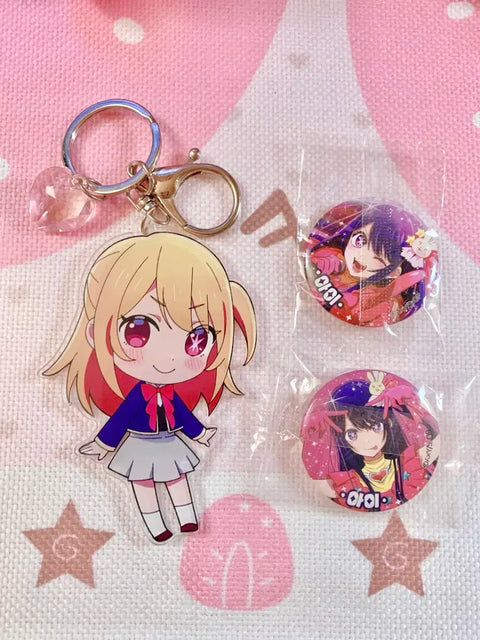 Batch) My Favorite Idol Acrylic Keychain Badge