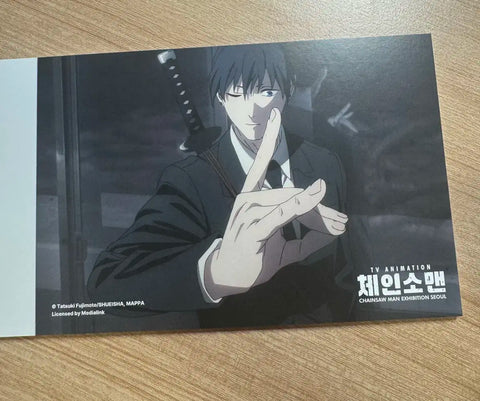 Selling Chainsaw Man Korean Exhibition Limited Edition Postcard Book.