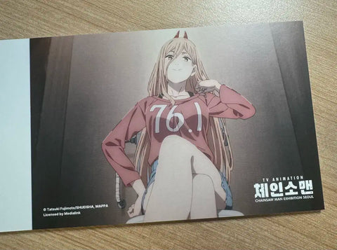 Selling Chainsaw Man Korean Exhibition Limited Edition Postcard Book.