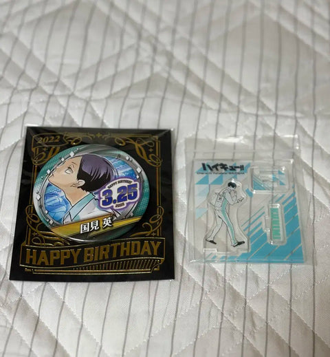Haikyu!! School Acrylic 2022 Birthday Can Badge Kunimi Akira
