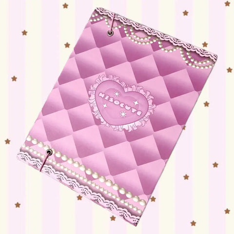 Pink Ribbon Heart A5 6-Ring Binder