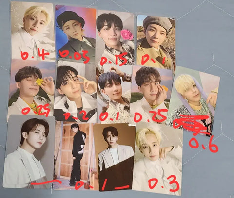 Seventeen photocard transfer Jeonghan Wonwoo DK Dino Hoshi
