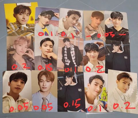 Seventeen photocard transfer Jeonghan Wonwoo DK Dino Hoshi
